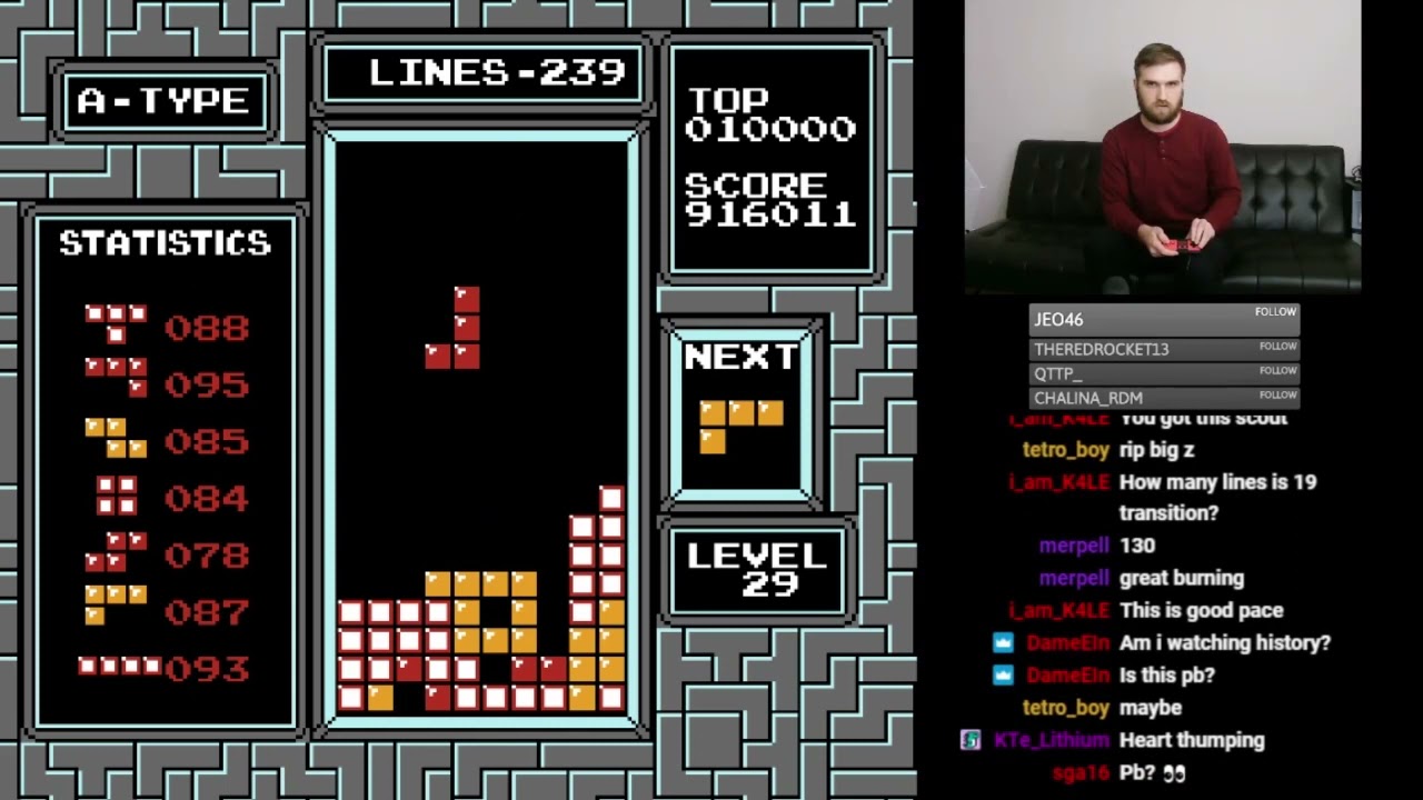 NES Tetris - aGameScout’s First Maxout