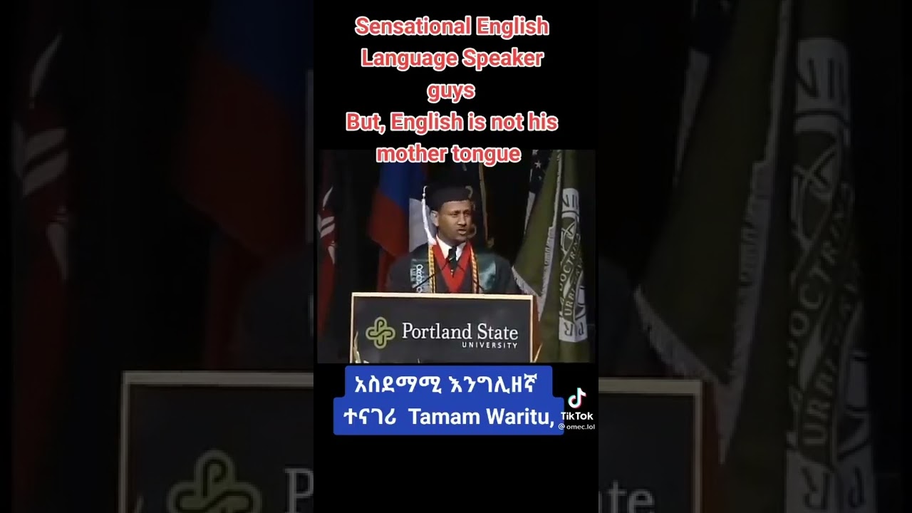 Sensational English-speaking guys TemamOromia #ethiopia #usa #oromia #graduation#english eng