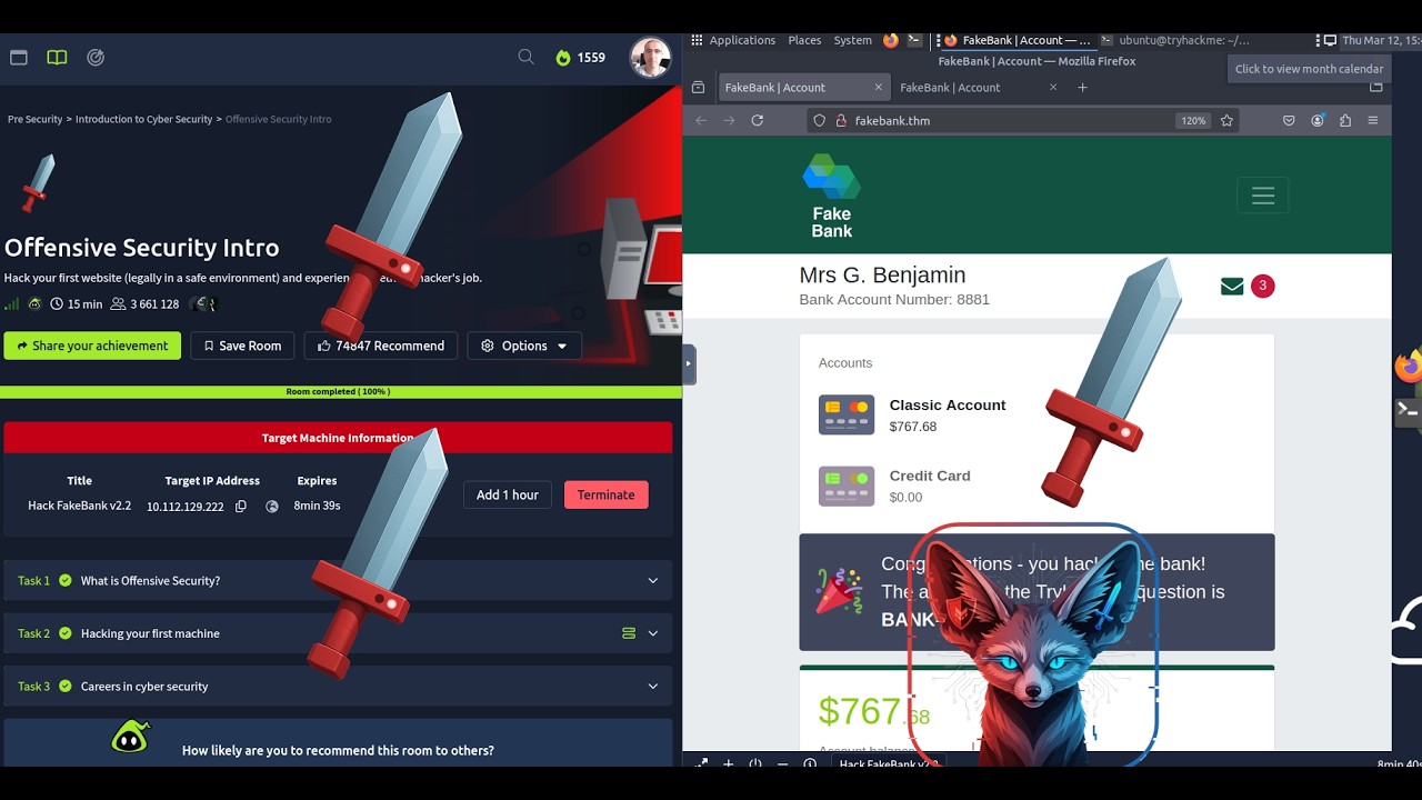 Введение в технологию TryHackMe Offensive Security | Полное прохождение до 2026 года