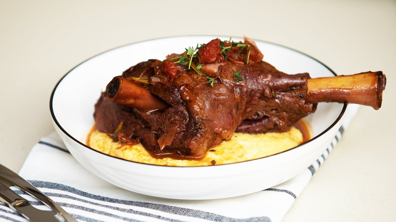 Lamb Shanks With Creamy Polenta // Made by J // Something's Cooking TV