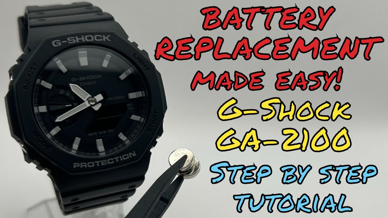 Замена аккумулятора G Shock GA-2100 — это просто! Пошаговое руководство (модуль 5611)