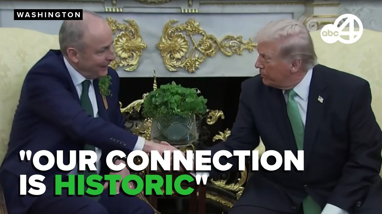 FULL: Donald Trump welcomes Irish Taoiseach Micheál Martin to the White House for St. Patrick's Day