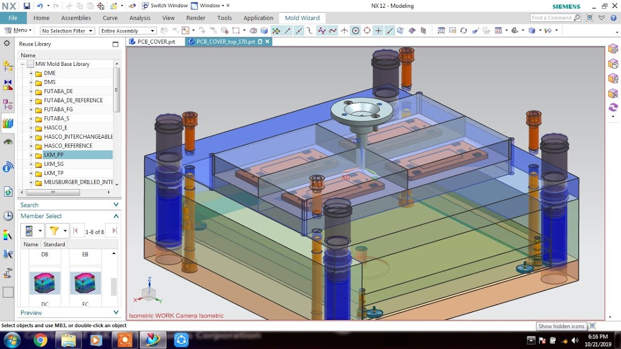 NX MOLD WIZARD || PART - 1 #MOLD BASE #INJECTION #SPRUE BUSH