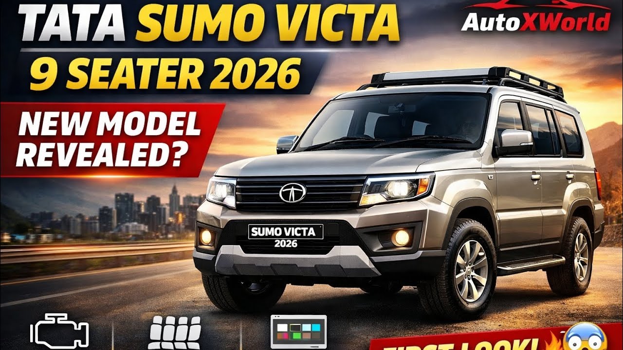 Tata Sumo Victa 9 Seater 2026 🔥 New Model Revealed? Full Details | AutoXWorld
