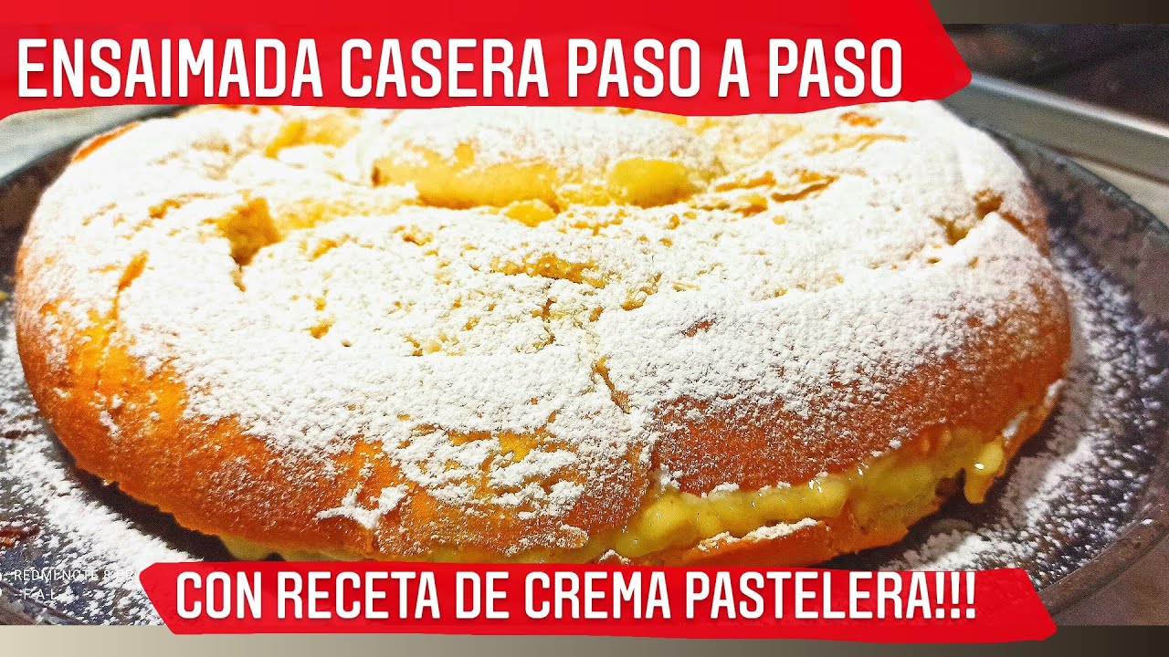 como hacer❓ ENSAIMADA CASERA‼️ (tipo mallorquina) muy facil ✅ paso a paso☕☕