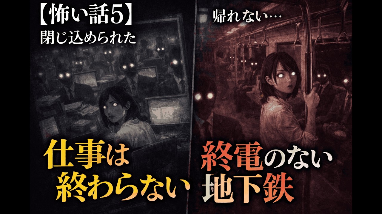 【怖い話5】「終電のない地下鉄と消えゆく日常」