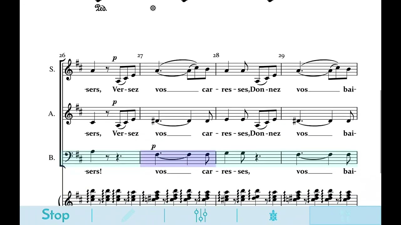 Barcarolle - Offenbach - Basses
