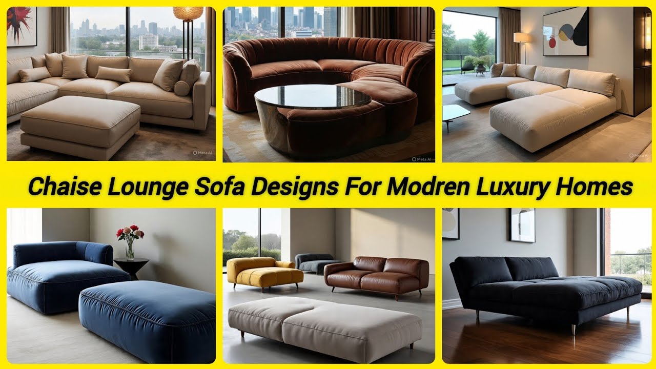 Chaise Lounge Sofa Designs For Home | Lounge Sofa set Designs | Lounge Sofa Designs 