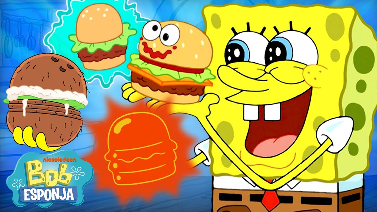 Bob Esponja | Todos os tipos de Hambúrguer de Siri EVER! 🍔 | Compilado | Bob Esponja em Português