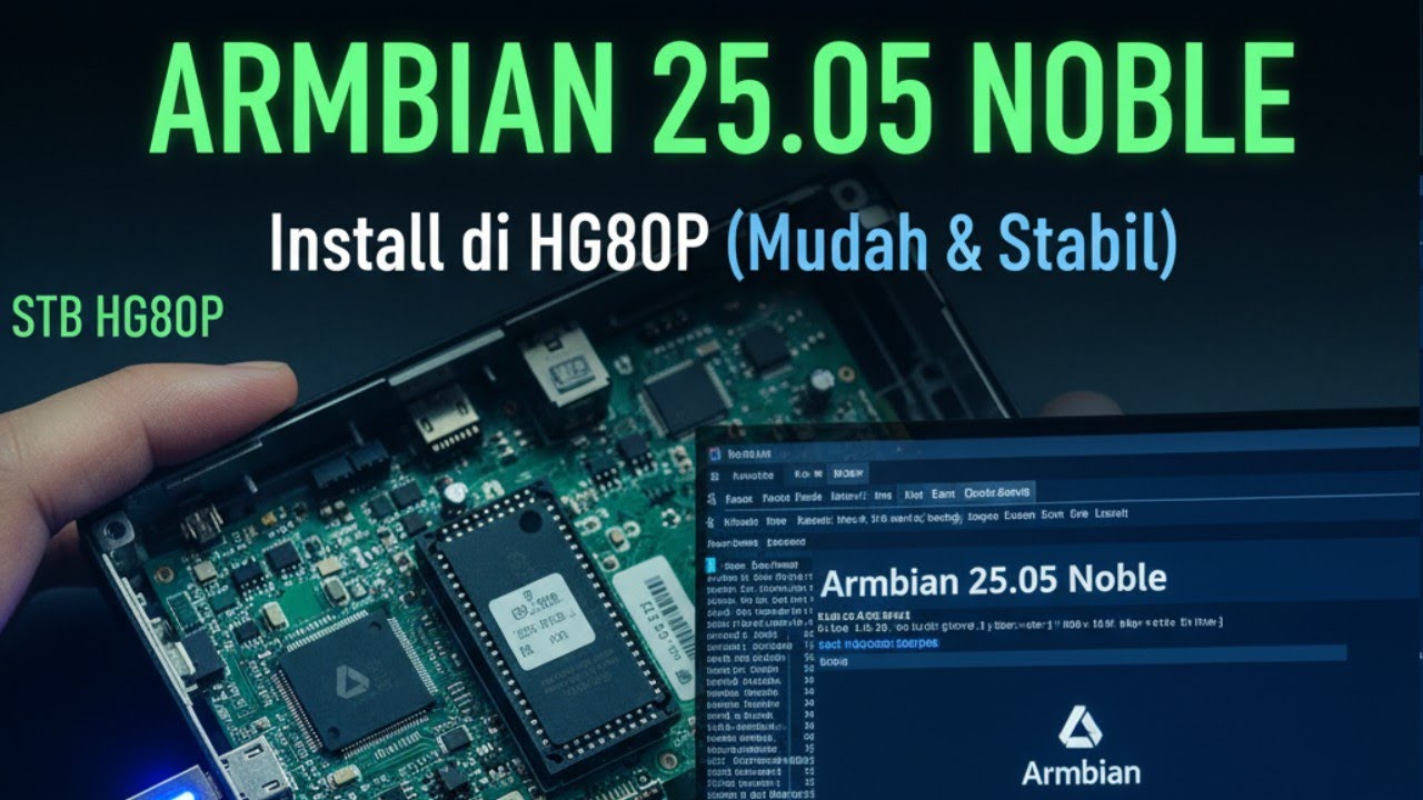 Install Armbian 25.05 Noble di STB HG680P (100% Berhasil & Cepat)