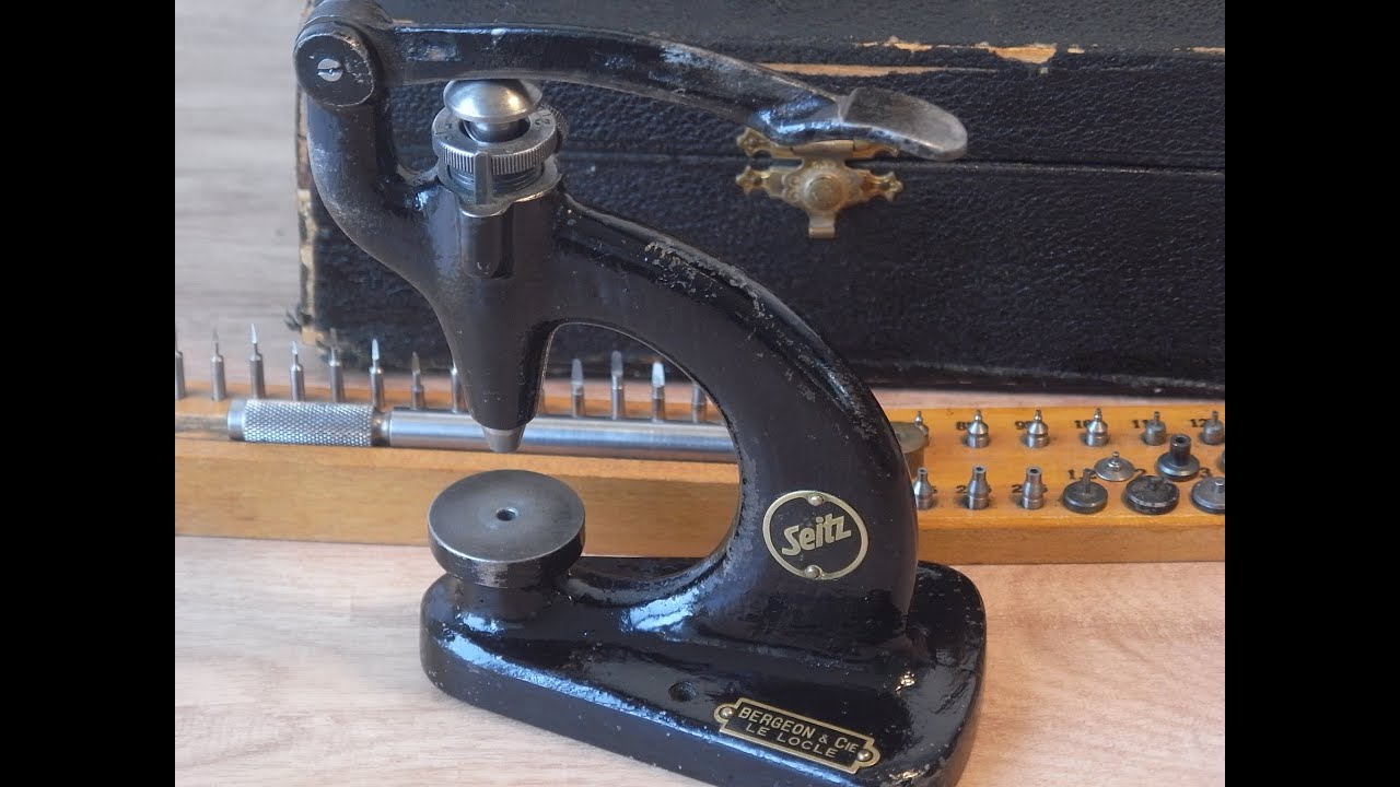 Bergeon Seitz 4mm watchmaker Jewel Press Swiss