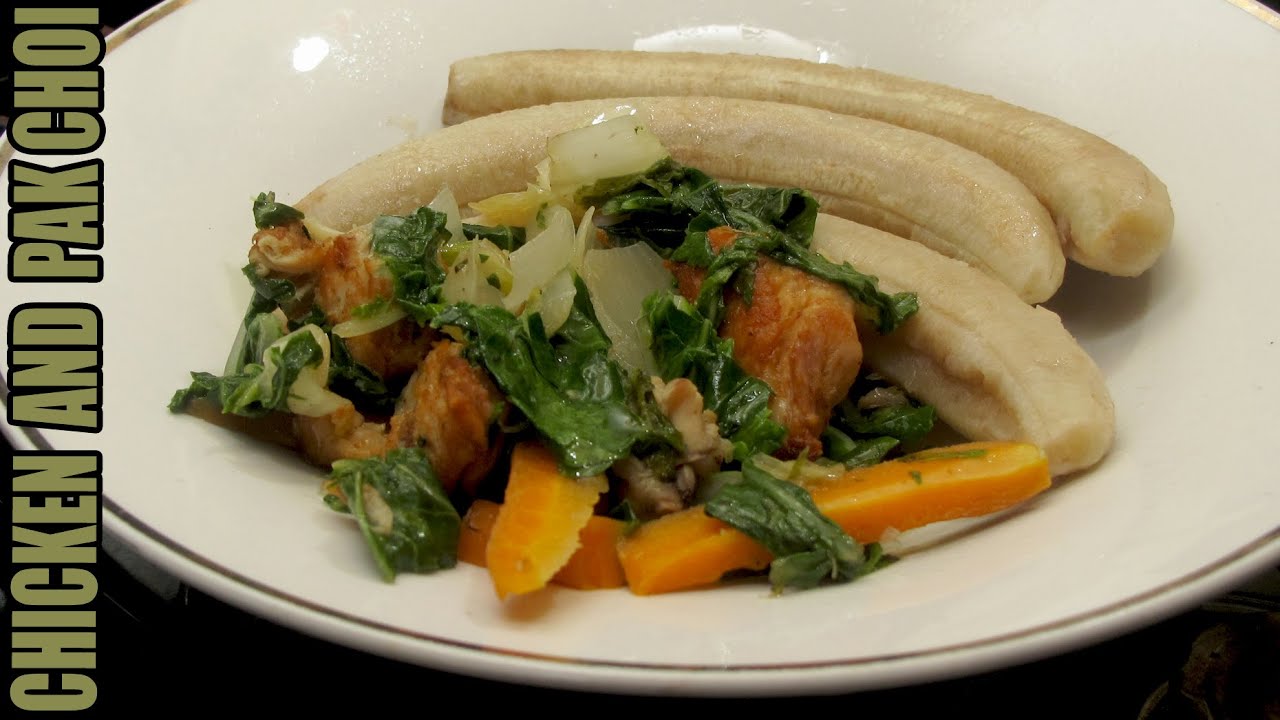 CHICKEN AND PAK CHOI