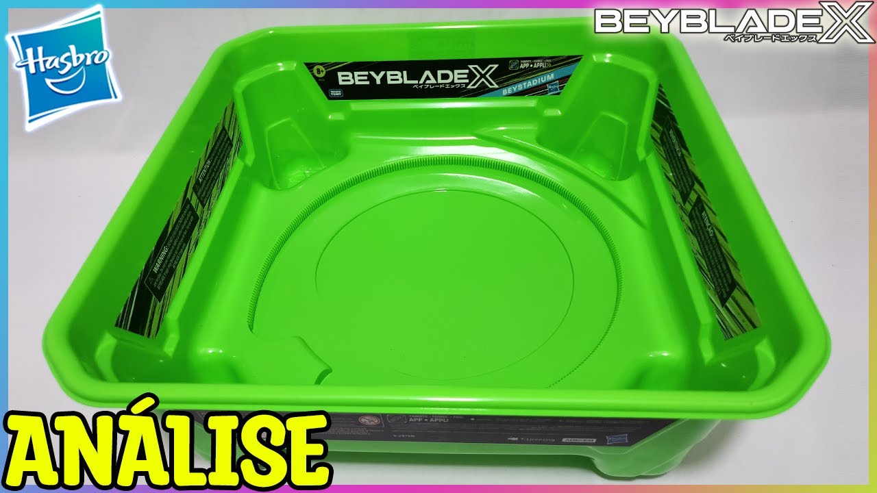 Abrindo o BEYSTADIUM (HASBRO) + Batalhas | Beyblade X | Unboxing, An&aacute;lise e Testes
