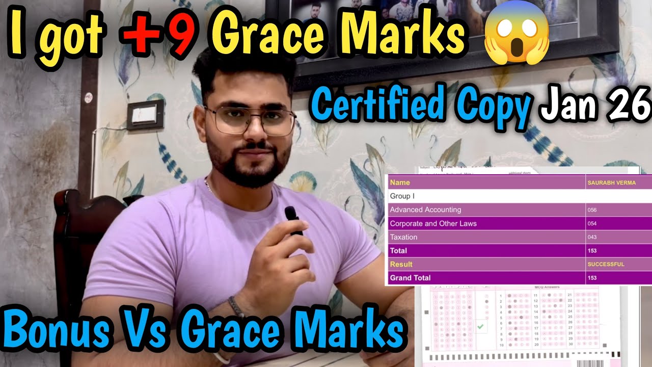 How I Got Grace Marks in CA Inter Jan 2026 😳 | ICAI Checking Truth EXPOSED
