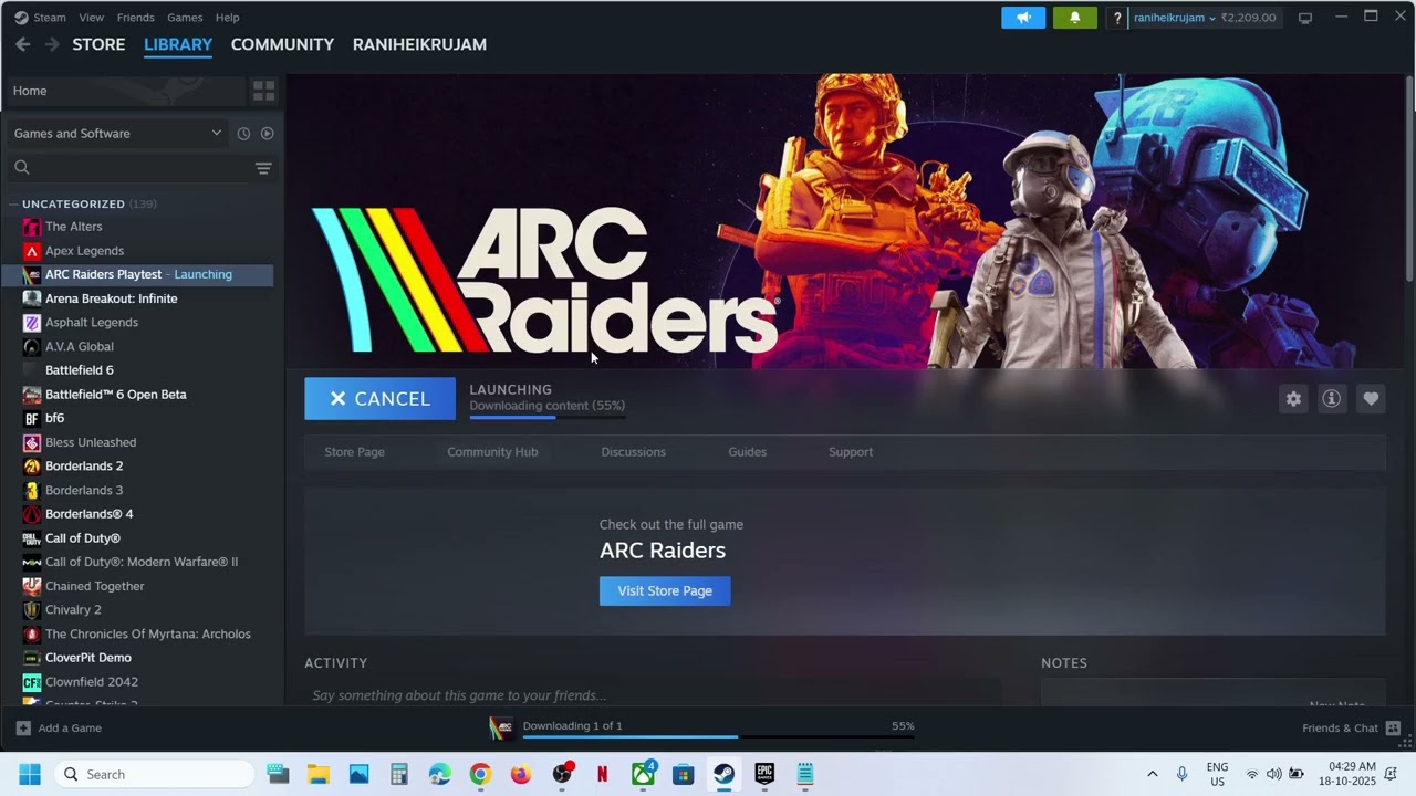 Как установить тестовую/демо-версию ARC Raiders на ПК
