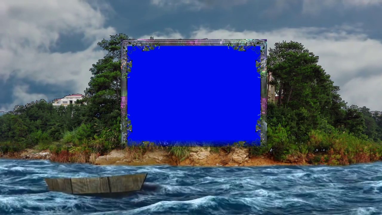 #01 blue screen video effect wedding hd frame effect