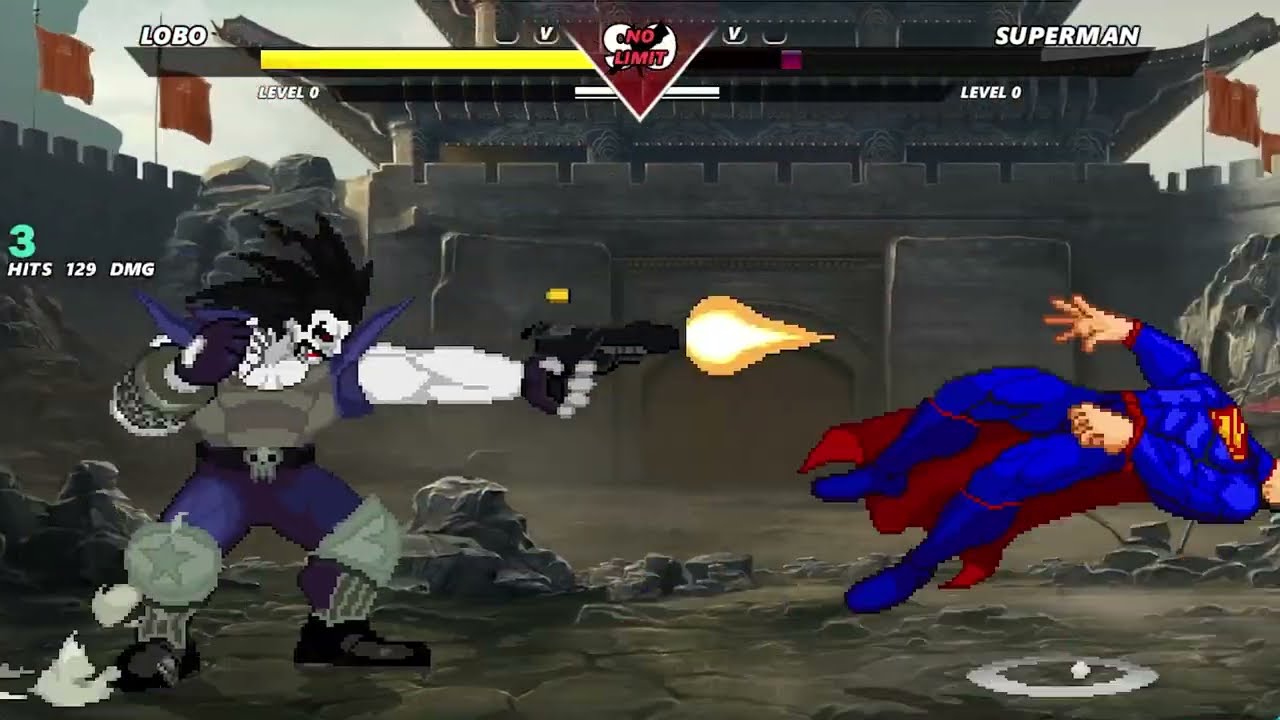 LOBO VS SUPERMAN | INSANELY EPIC M.U.G.E.N BATTLE.