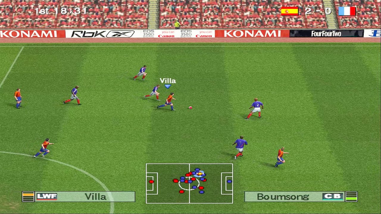 PES 6 | Spain vs France | PS2 Gameplay HD