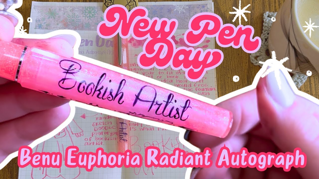 Новый день с ручкой | Benu Euphoria Radiant Autograph | Название моего канала на ручке!! Так круто!