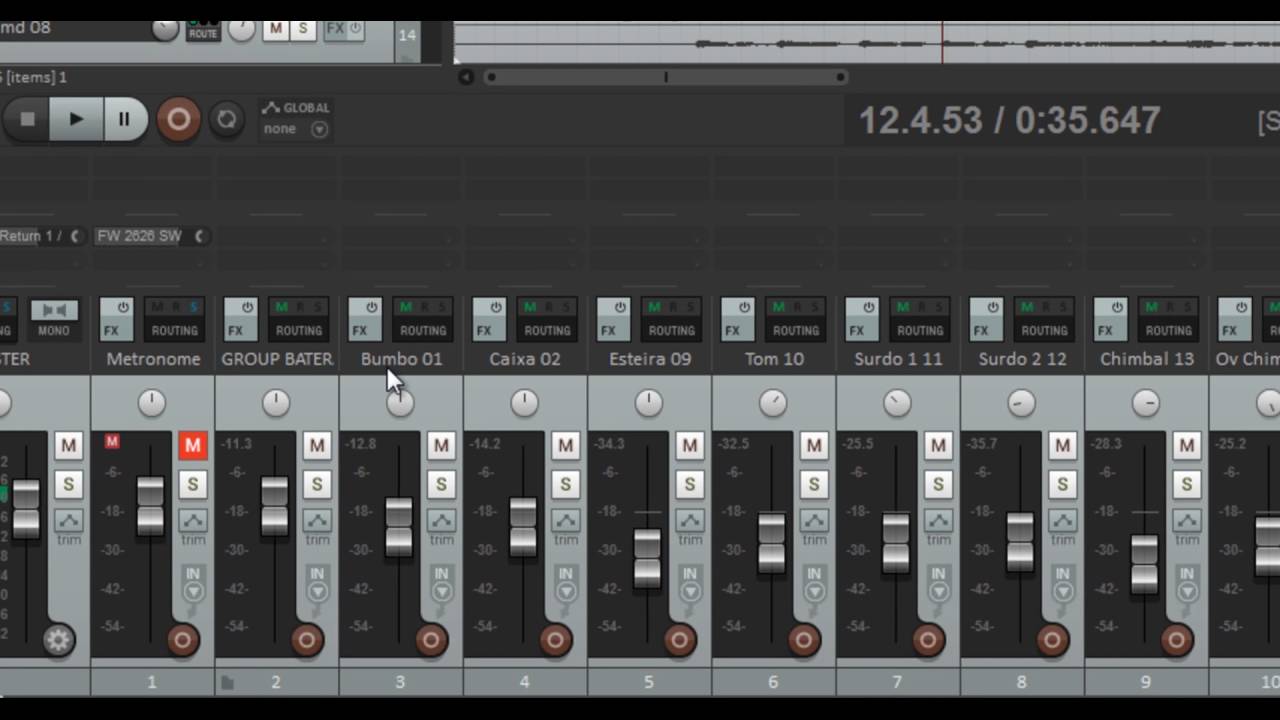 Compressão sidechain no Reaper com SSL Comp Waves Tutorial