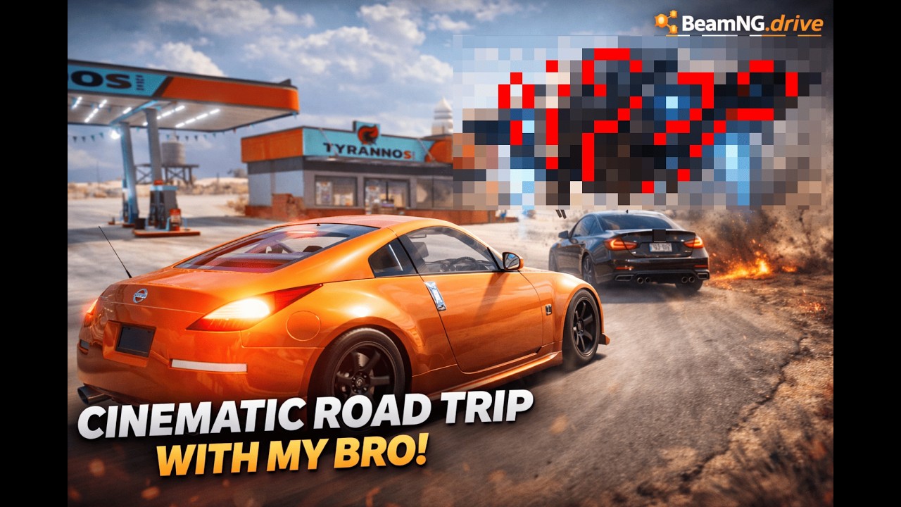 Unreal brother`s Ago - BeamNG.drive. Cine driving