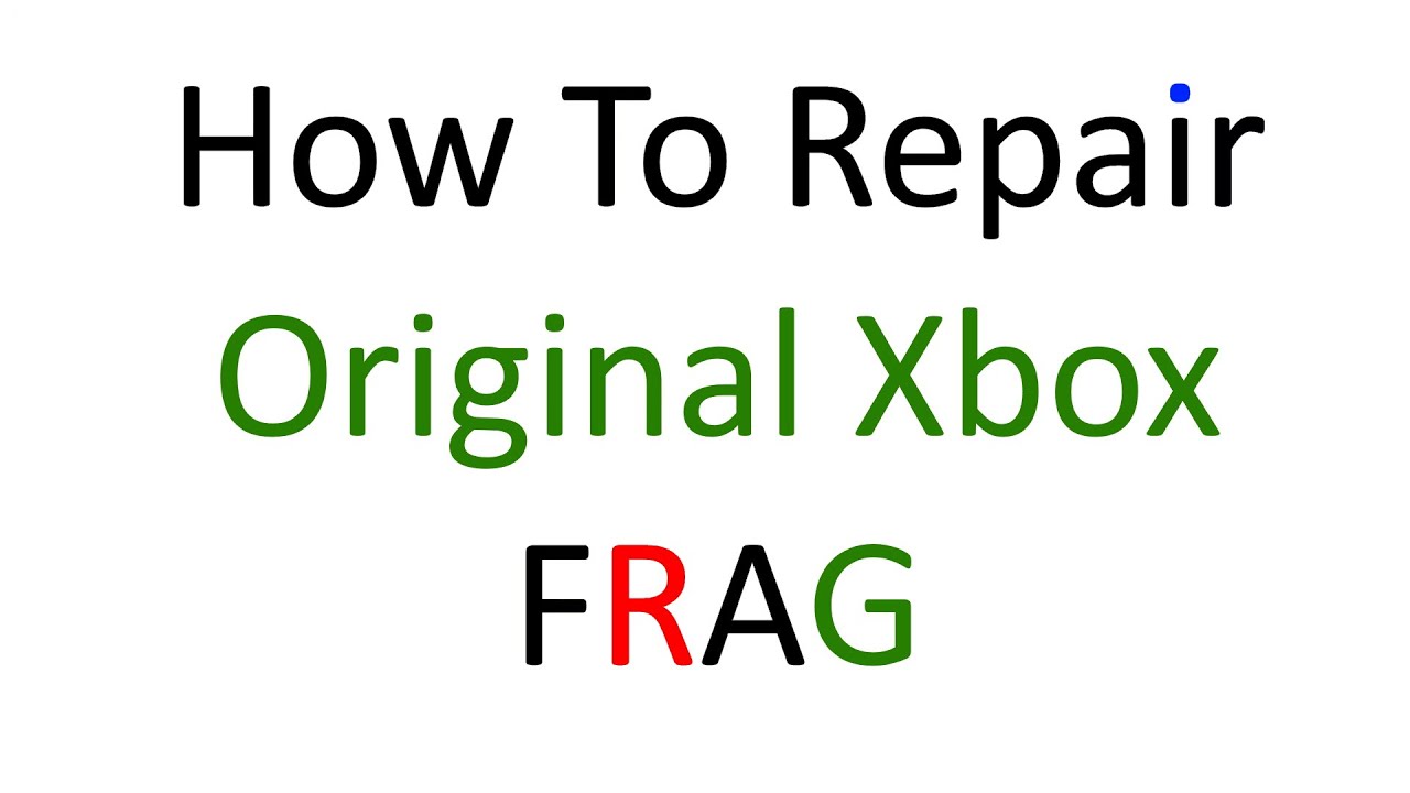 Как исправить ошибку FRAG на оригинальной Xbox (мигающий красный и зеленый индикатор)
