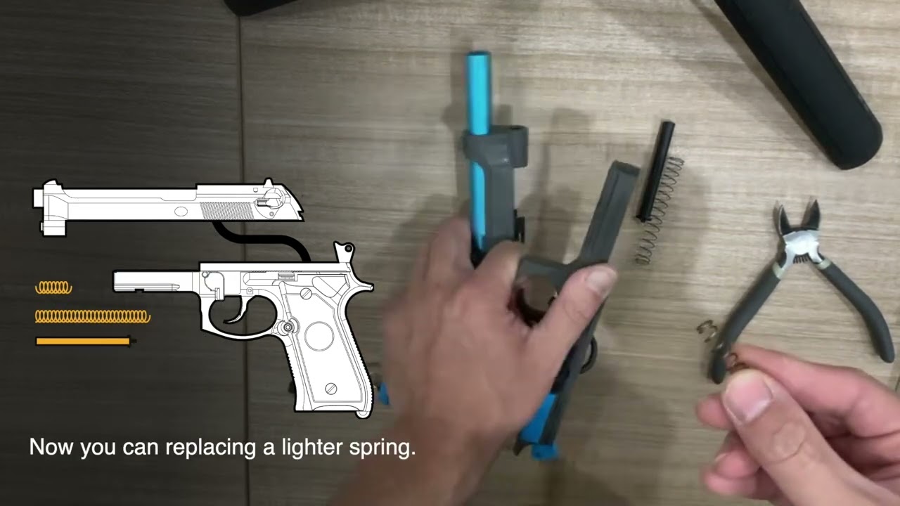 Get a Lighter Trigger ! M9 Smart Pistol Pull Adjustment Tutorial | Wonderfitter