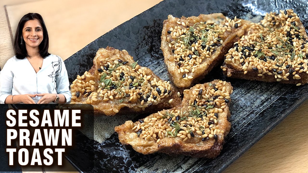 Prawn Toast Recipe | How To Make Sesame Prawn Toast | Shrimp Toast | Prawns Recipe By Tarika Singh