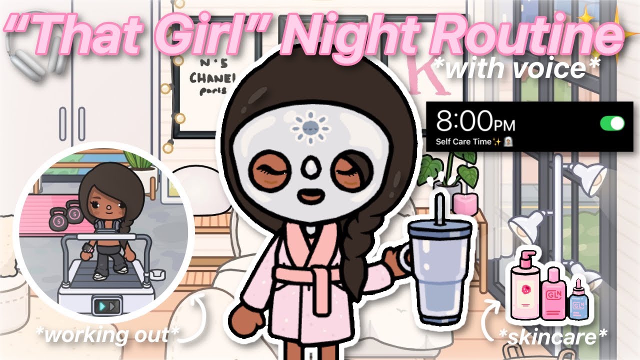 “That Girl” Night Routine 🌙 |*VOICED*🎙️| Toca Boca Life World Roleplay 