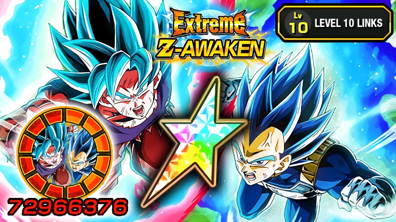 100% EZA LR SSBKK GOKU & SSBE VEGETA LEVEL 10 LINKS!!! Dragon Ball Z Dokkan Battle