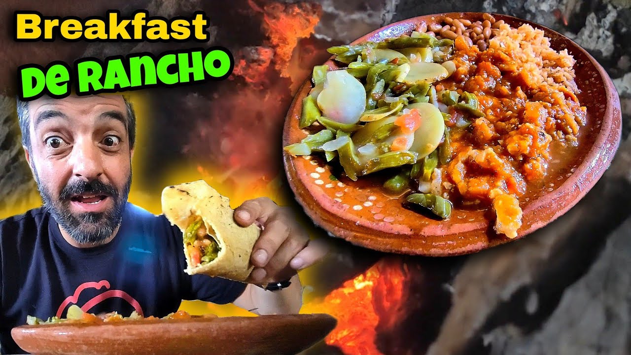 TIPPING $100 Dollars - The BEST Mexican Street BREAKFAST - Comida DE RANCHO - Mexican Street Food