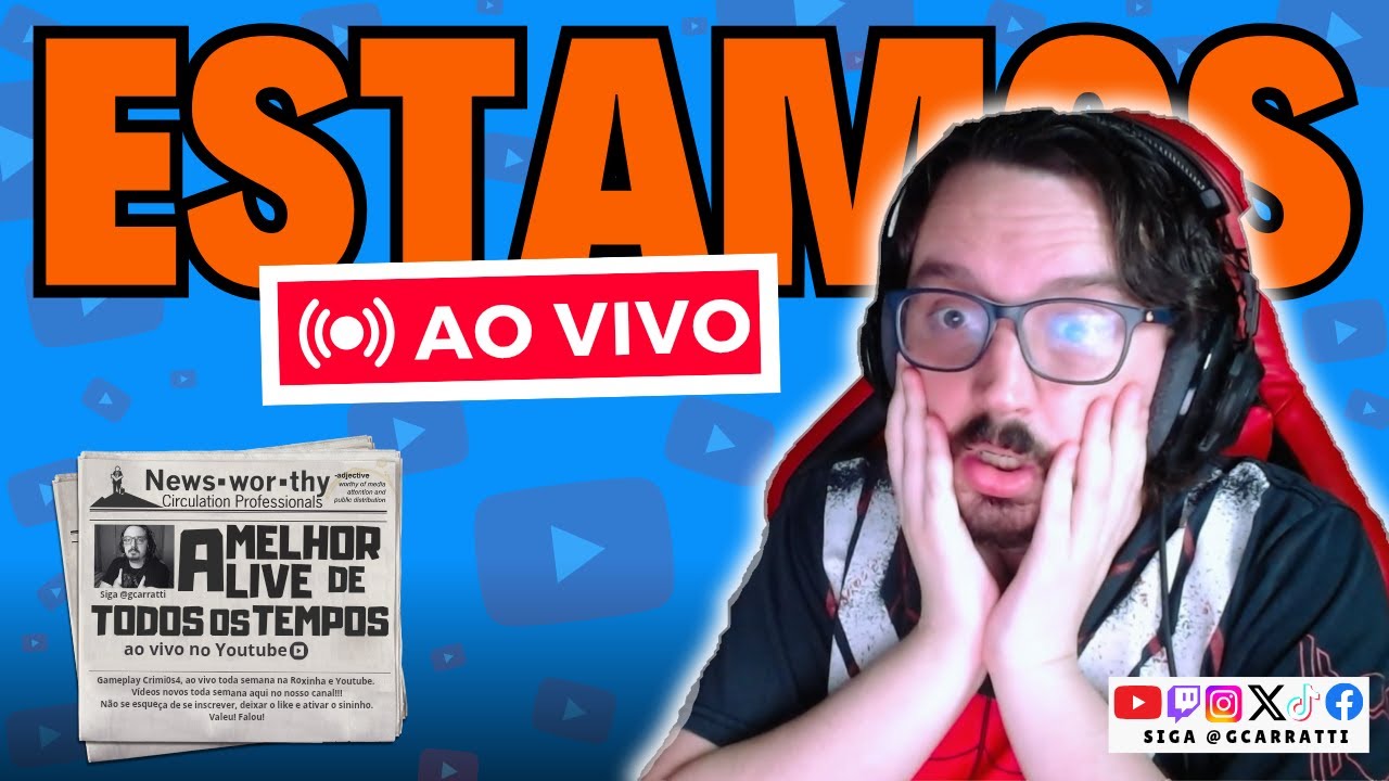 A AVENTURA TERMINA HOJE? // !discord !pix !youtube // Siga @gcarratti nas redes sociais