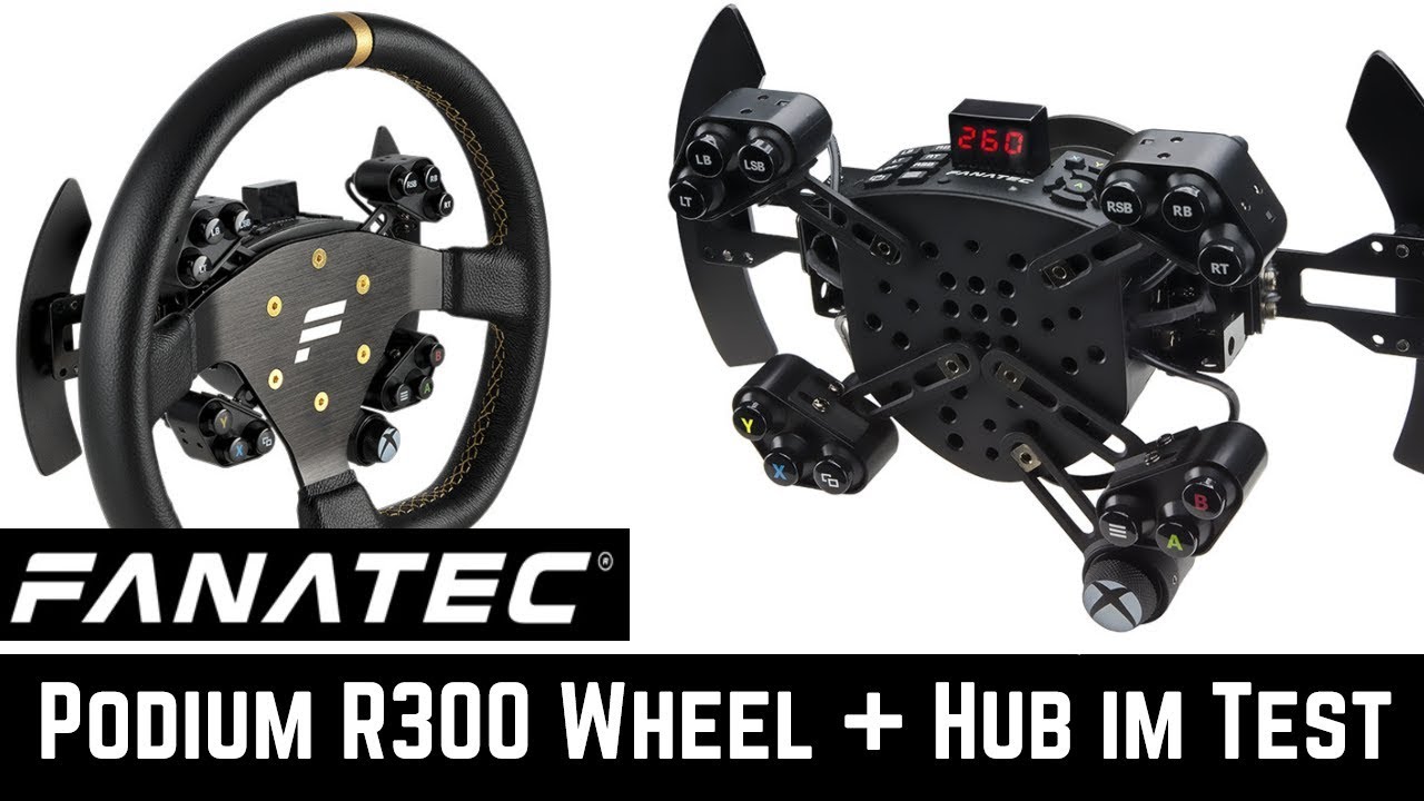 Fanatec Podium R300 Lenkrad + ClubSport Hub im Test