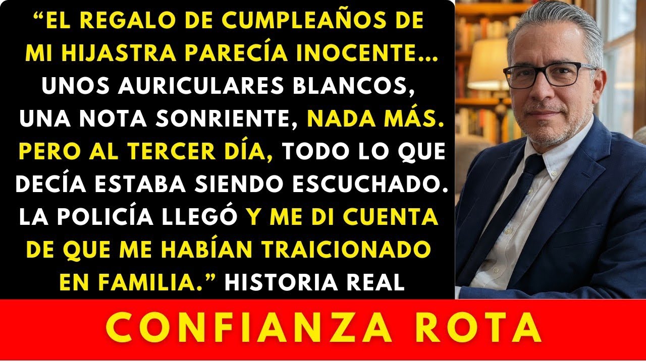 En mi cumpleaños 56 mi hijastra me regaló unos auriculares Tres días después, la policía se la llevó