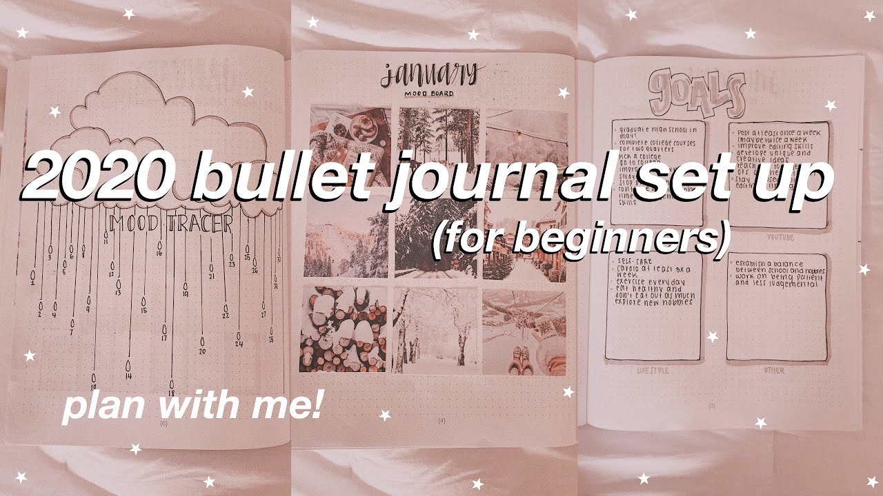 beginner 2020 bullet journal set up