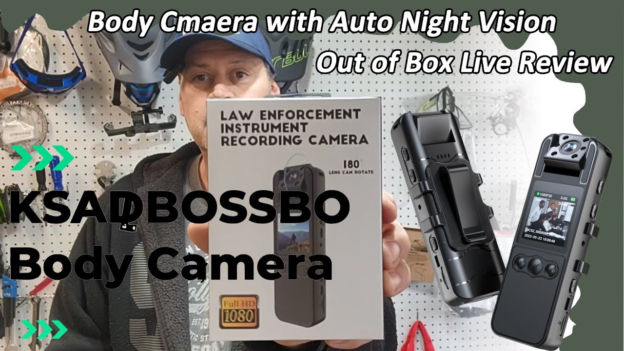 2024 New Vision Body Camera with Auot Night Vision Out of Box Live Review. #amazon
