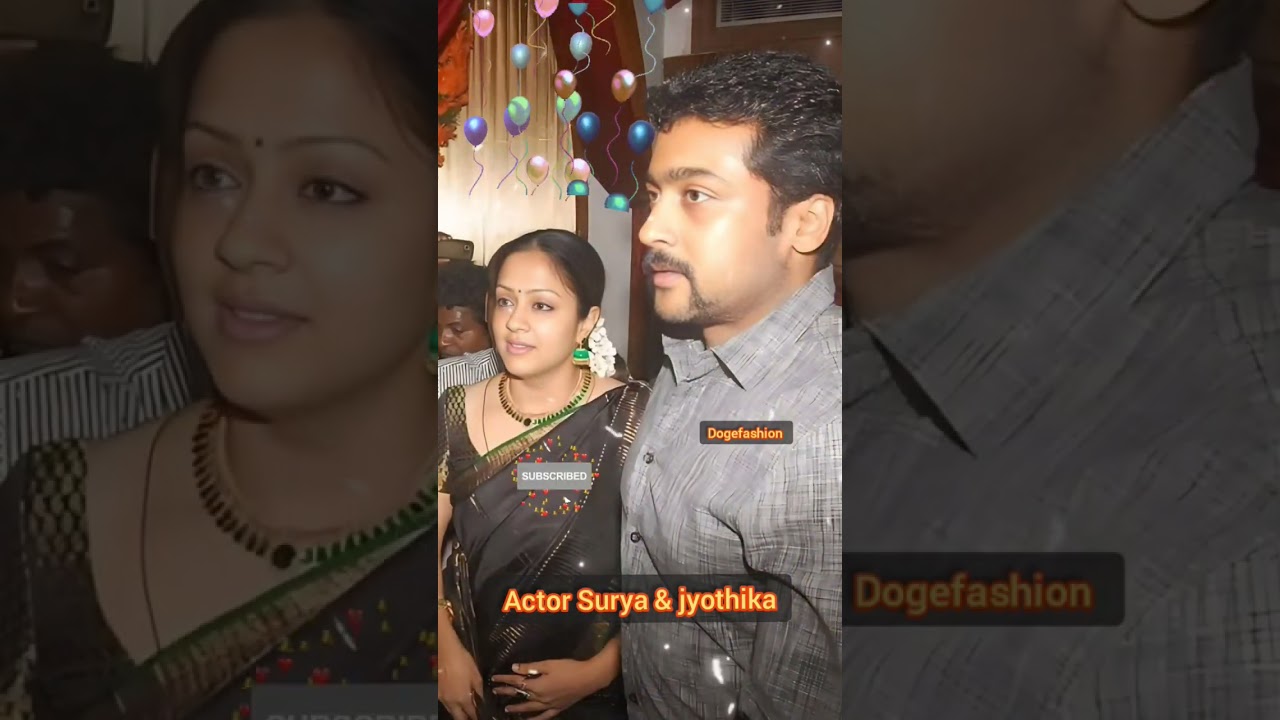 Actor Surya & jyothika cute picture #surya #jyothika #shortsviral #dogefashion