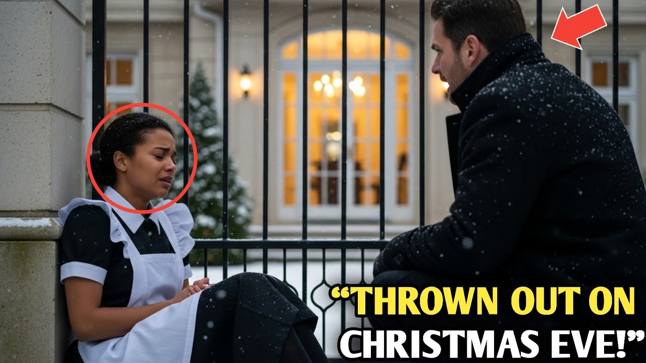 He Found His Maid Freezing in the Snow During Christmas Dinner — The Billionaire Exploded With.....