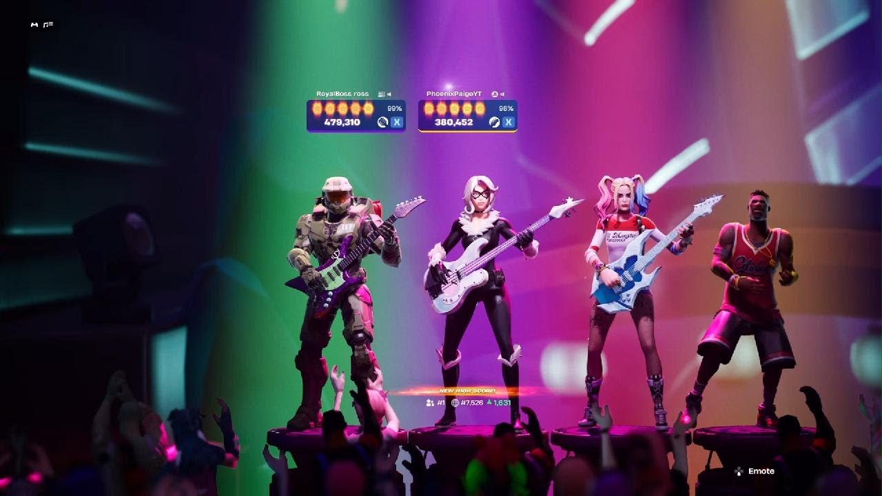 Fortnite_festival metallica Master of puppets on expert my Highest score yet 🔥👌😀