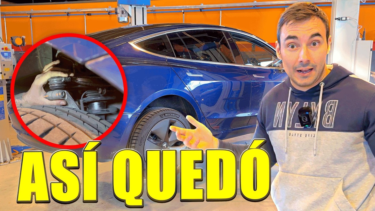 ASÍ QUEDÓ mi Tesla Model 3 después de SUSTITUIR la Suspensión y Neumáticos