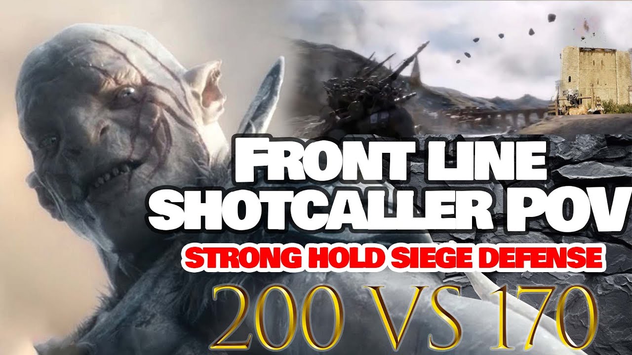 Front Line Shotcaller POV for 200+ Army vs 170 Russian Mafia ( Mortal Online 2 PVP )