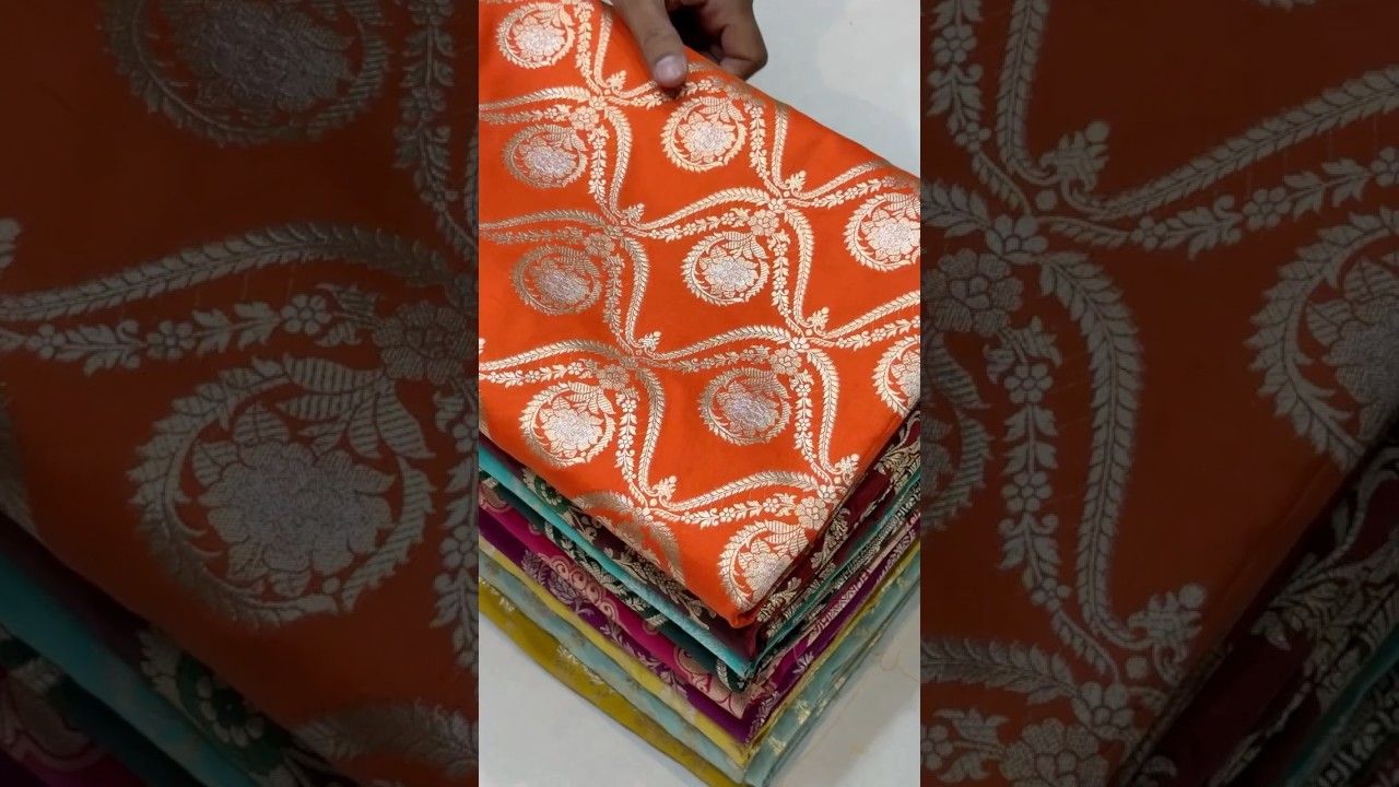 100% pure Banarasi silk sarees available | @hmr.handlooms