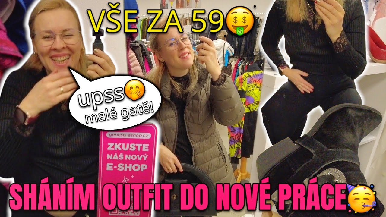 NÁKUPY V GENESISU V UHERSKÉM BRODĚ JSEM SI MOC UŽILA🥰OUTFITY DO PRÁCE😱VELKÝ VÝBĚR BOT A KABELEK😍
