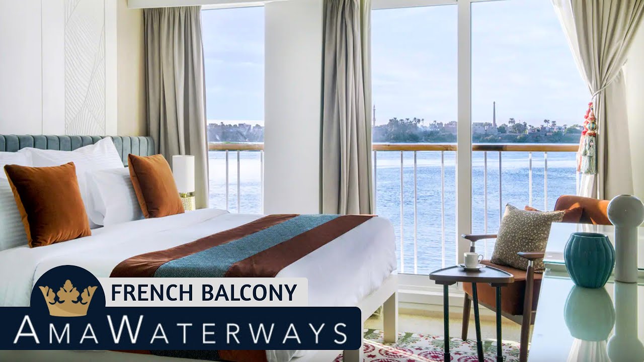 AMA Dahlia | French Balcony Stateroom Tour & Review 4K | AMA Waterways | 2024 | 4K