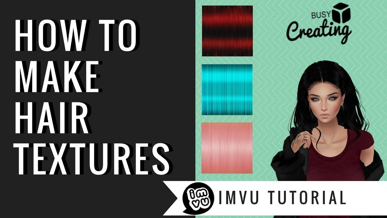 Making Hair Textures | Gimp | IMVU | ** UPDATED VERSION IN DESCRIPTION**