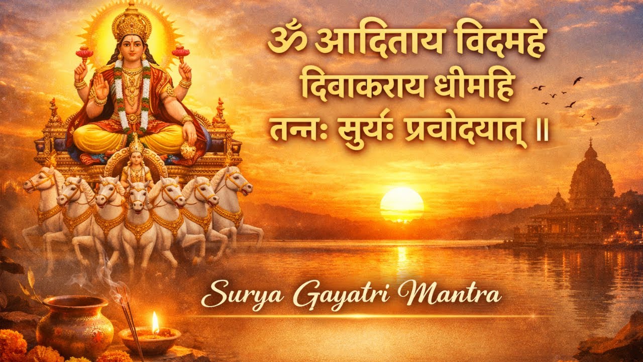 Surya Gayatri Mantra | ॐ आदित्याय विद्महे | Lo-Fi Devotional Music for Peace & Focus
