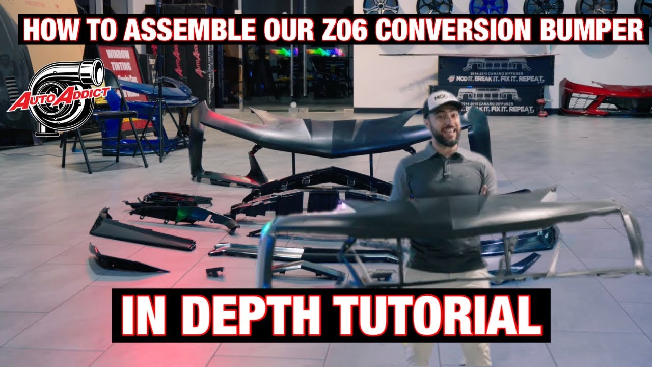 How to Assemble @AutoAddictUSA Z06 Conversion Bumper for C8 Stingray Owners!