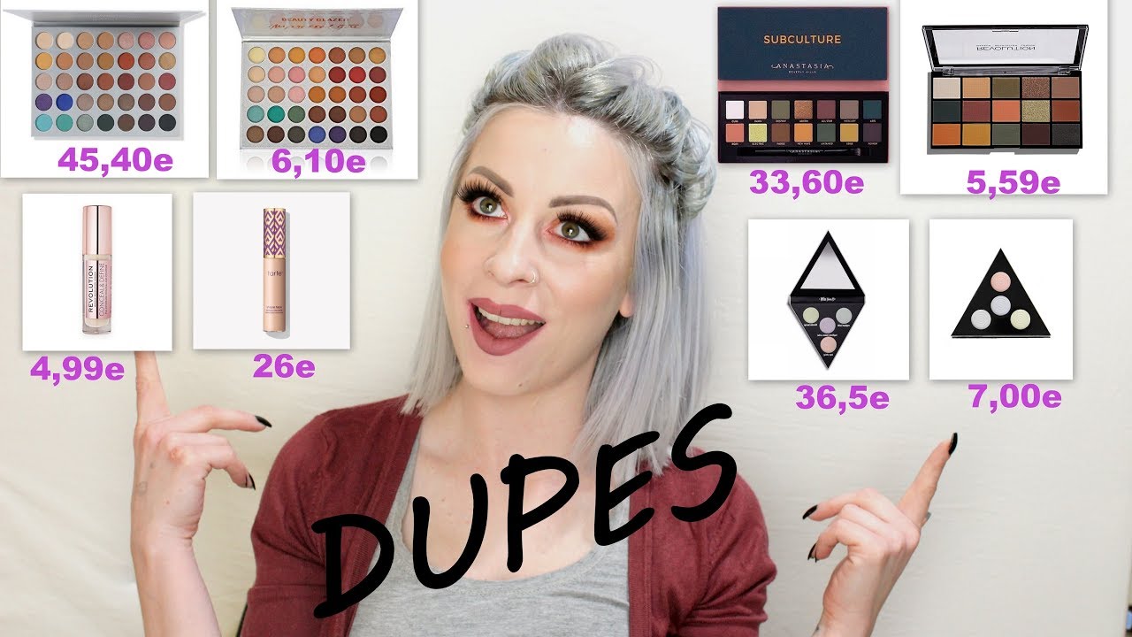ΕΔΩ ΤΑ ΚΑΛΑ DUPES!! JACLYN HILL,ABH,TARTE κ.α || JANE SORE