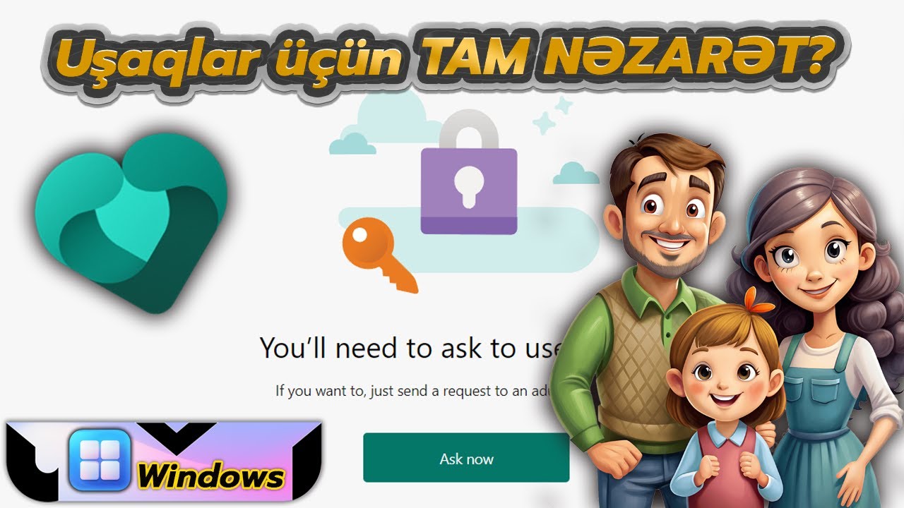 Microsoft Family Safety Testi 🔍 | Uşaqlar üçün Təhlükəsizlik, İstifadə Limiti və Ailə Nəzarəti