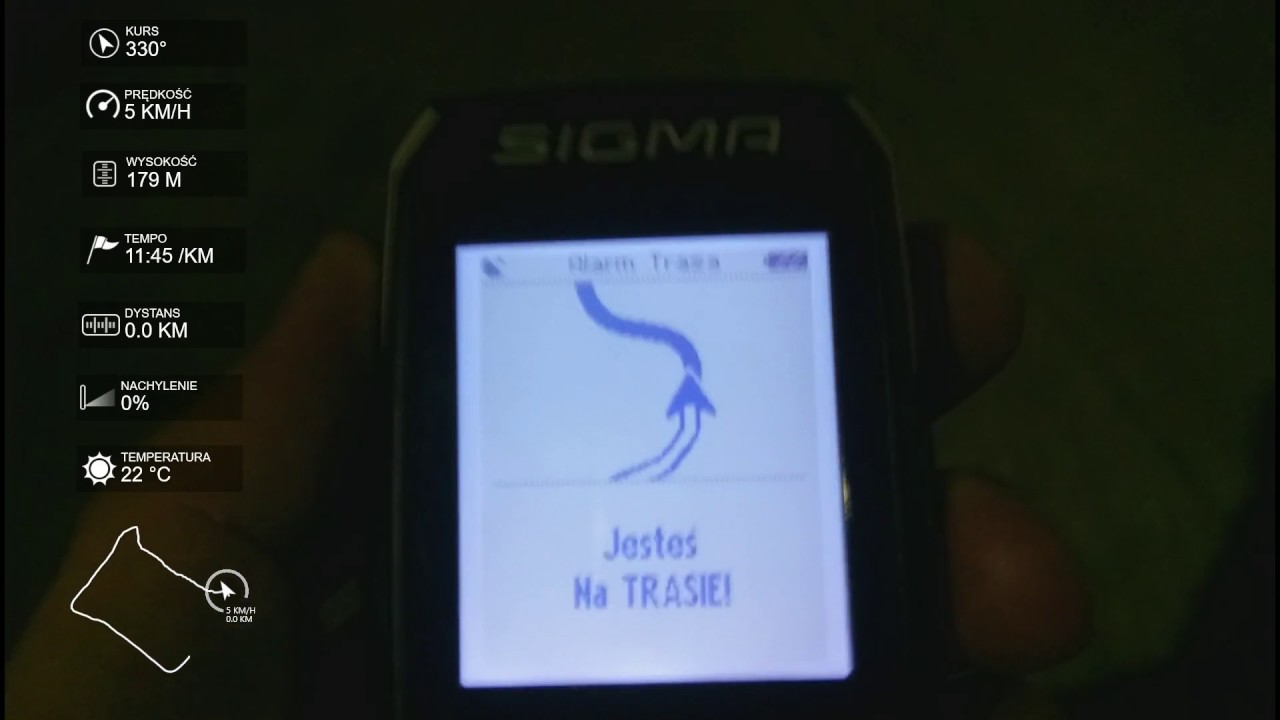 Sigma ROX 7 / 11 GPS projektowanie trasy, import oraz prezentacja w terenie